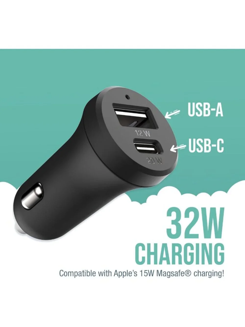 Fast Dual USB Car Charger 4.8A Quick Charge for iPhone, Android & All Devices